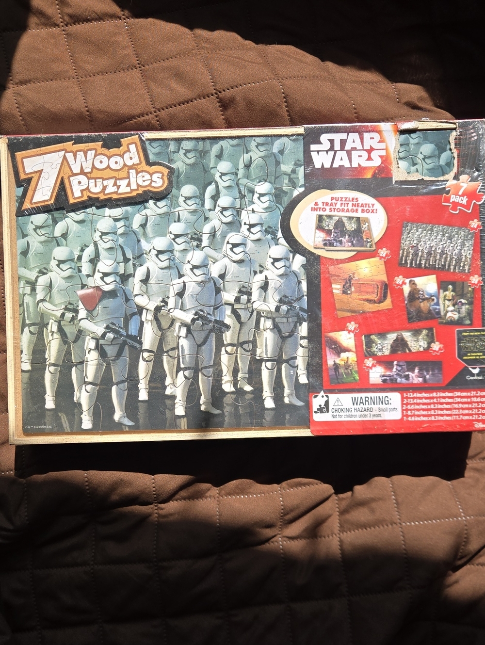 NEW Star Wars White & Red Stormtrooper 7-Piece Wood Puzzle Set